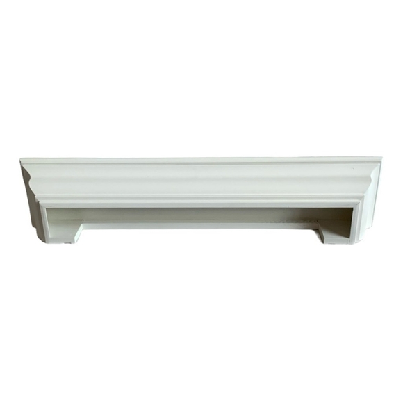 NIB HOME Decorative Modern Floating Wall SHELF Long White Wall Mounted SHELF - Picture 6 of 7